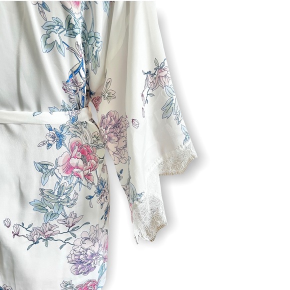 In Bloom by Jonquil Mia women’s floral wrap robe sleep loungewear chiffon L - Picture 12 of 13